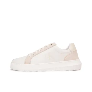 CKJ CALVIN KLEIN JEANS Jeans Low Top Skateboard Shoes Men's Moon White