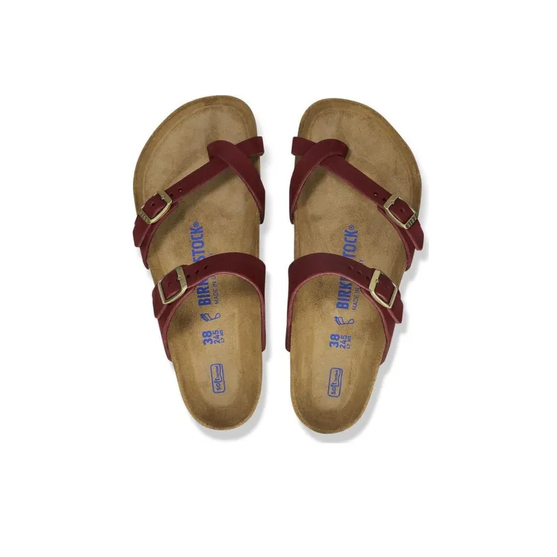 Birkenstock Mayari Series EVA Slip-Resistant Slide Slippers Women's Red Narrow Fit-4