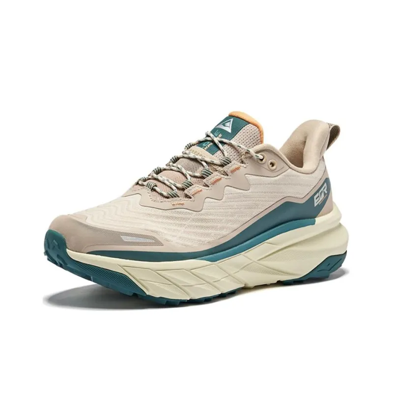 Erke Aspect Anti Slip And Wear Resistant Support Rebound Low Top Running Shoes Women's Warm Flax Light Smoked Coffee-2