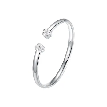 STQ S999 Fine Silver Sterling Silver Bracelets Women's