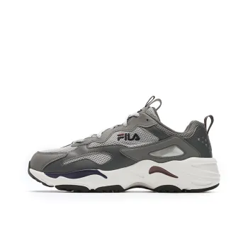 FILA Tracer Slip Resistant Low Top Running Shoes Men's Smoke Gray