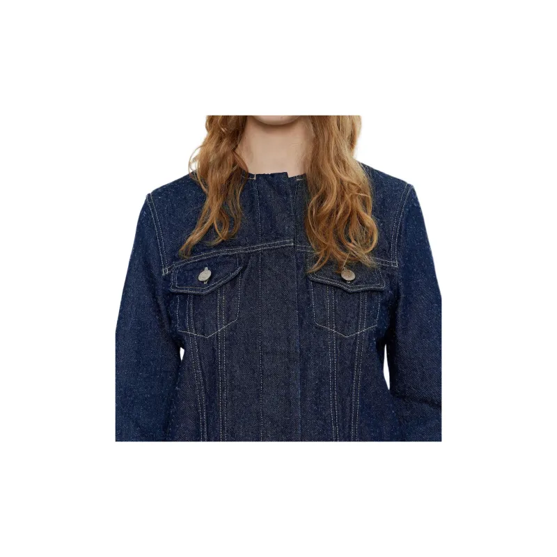 Bimba Y Lola Perforated Denim Jacket-5
