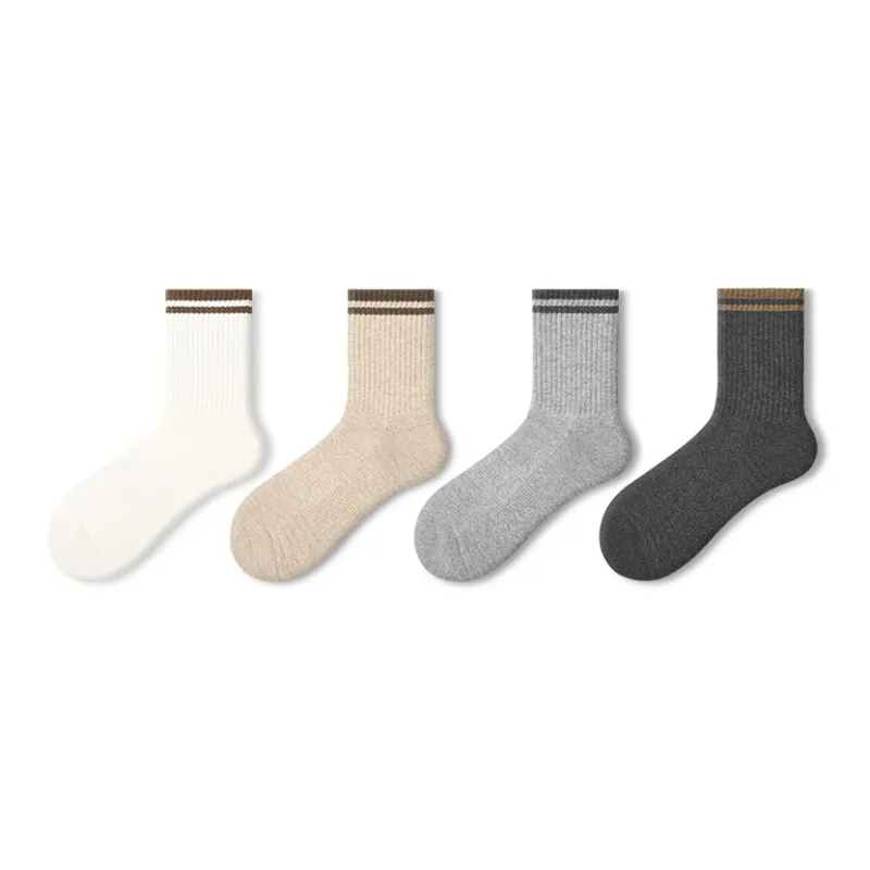 Primeet Mid Calf Socks Men's 4 Pack-0