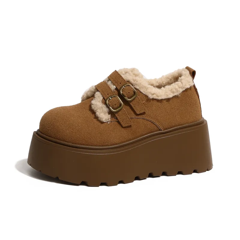 Fashion Casual Loafers Unlined Shoes 7cm Women's-11