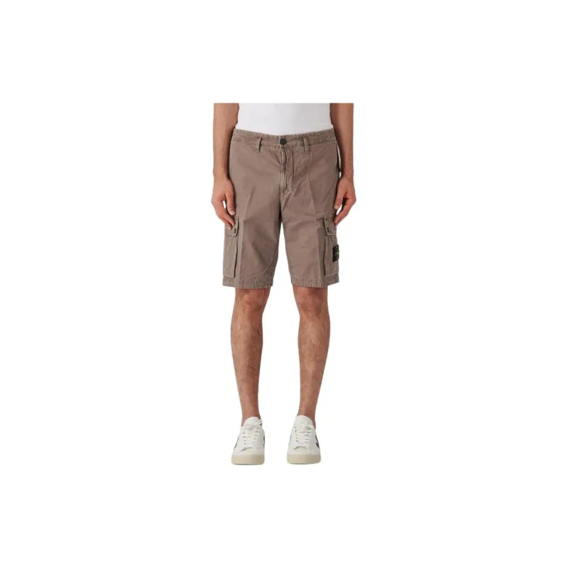 STONE ISLAND Organic cotton Cargo Shorts-2