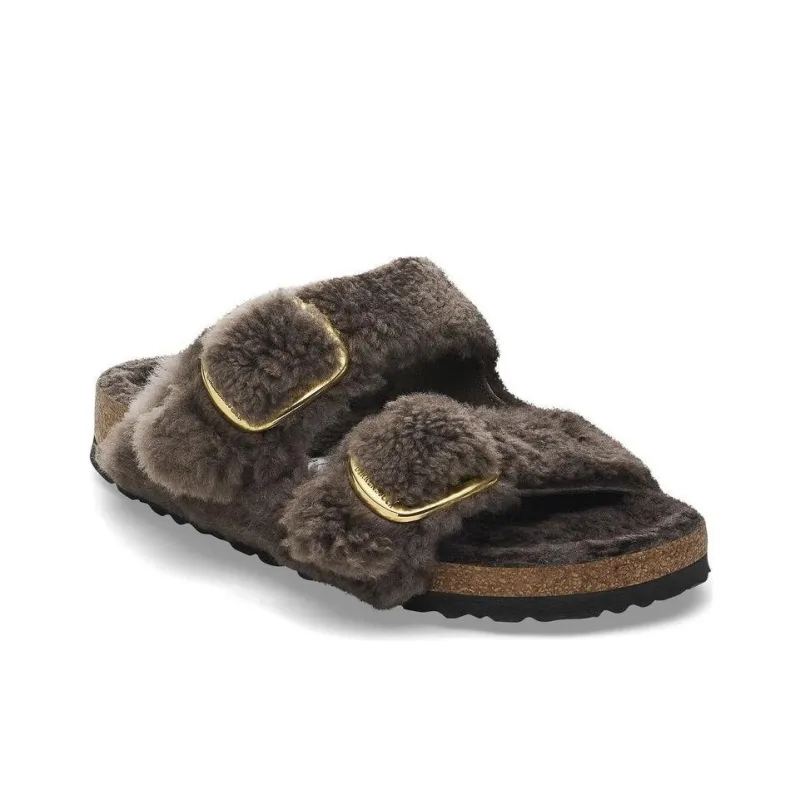 Birkenstock Arizona Big Buckle Slip Resistant Slide Slippers Women's Brown Regular-2