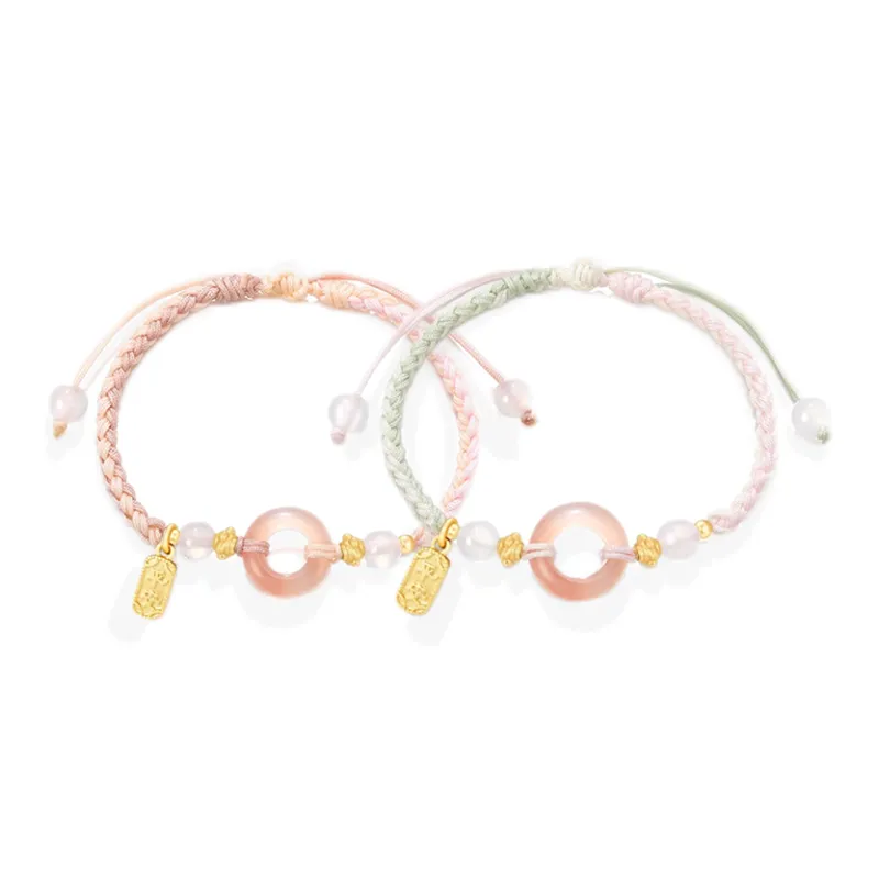 JIACUIYUN Colored Glaze Jade Bracelets Unisex-6