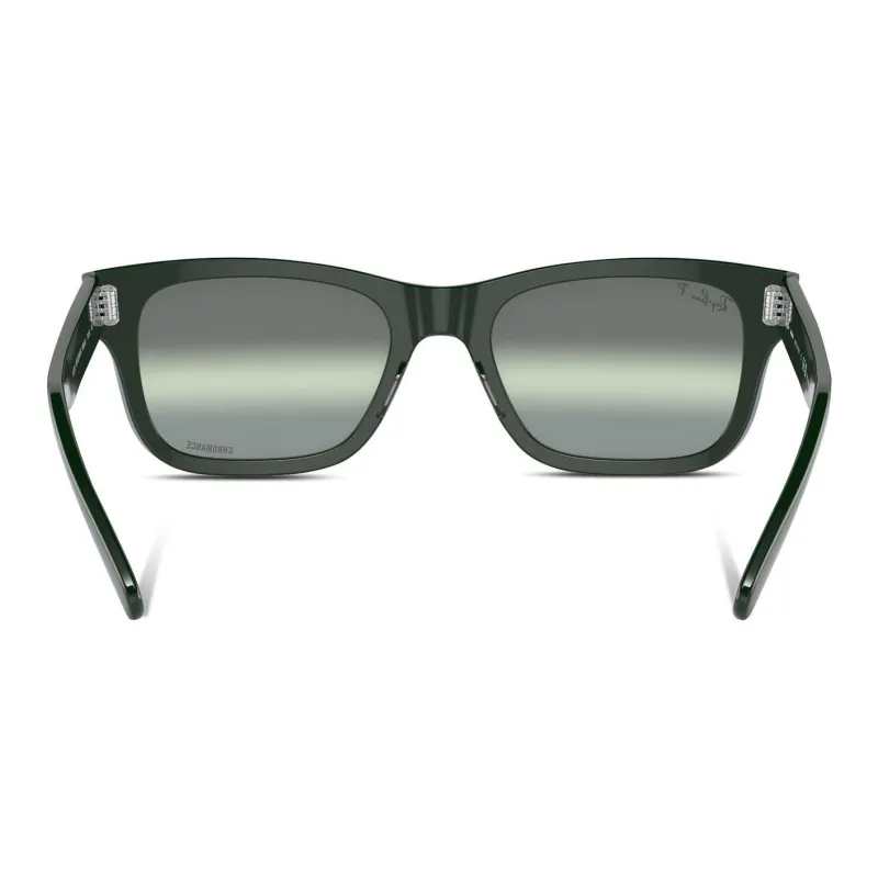 RayBan Acetate Square Sunglasses Men's Green-3