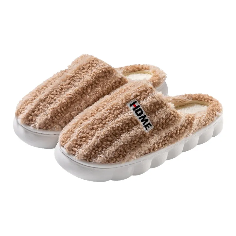Foot Recreation Winter Minimalist Style Suede Home Warm Small Starry Sky Embroidered Cotton Slippers Unisex-22