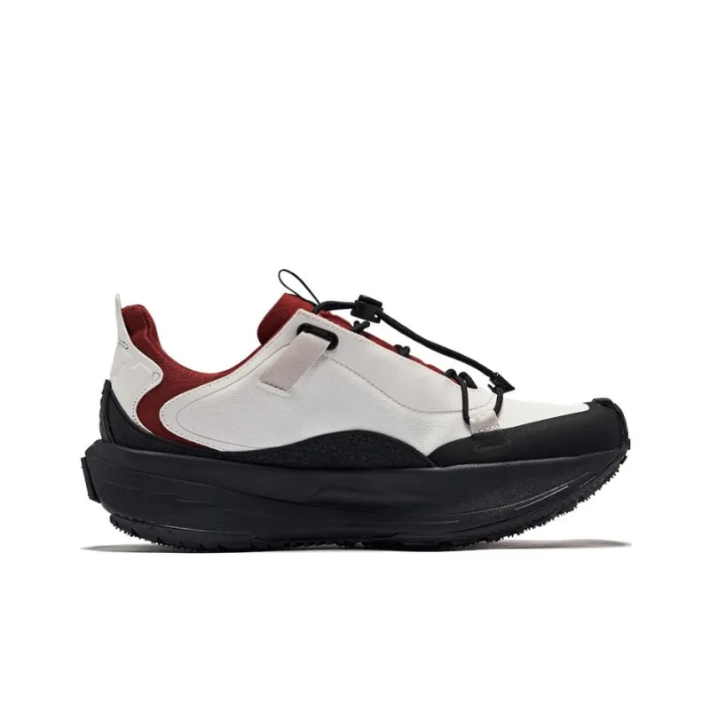 Erke Low Top Trekking Shoes Men's Microcrystal White Bordeaux Red-1