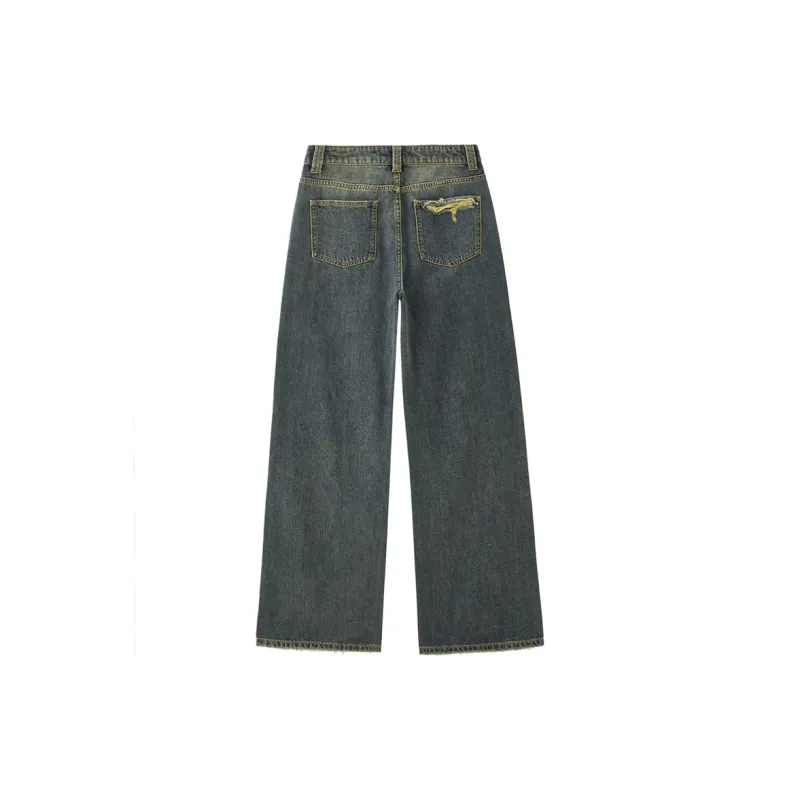 UNIQLO Jeans Women's 63 Vintage Denim Blue-1