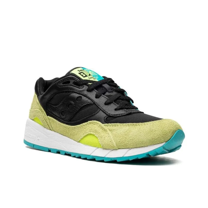 Saucony Shadow 6000 Anti Slip Wear Resistant Low Top Casual Shoes Men's Black Green-2