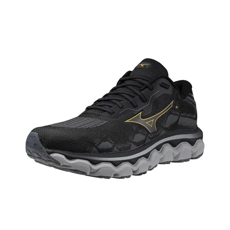 Mizuno Wave Horizon 7 Anti-Slip Wear-Resistant Low-Top Running Shoes Men's Black-2