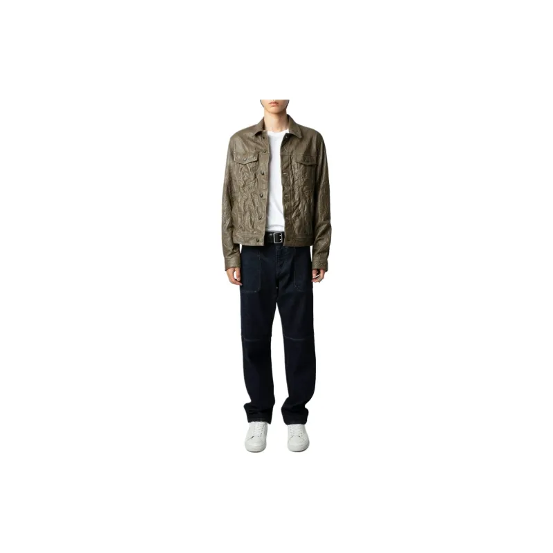 Zadig&Voltaire Crinckled Leather Jacket-1