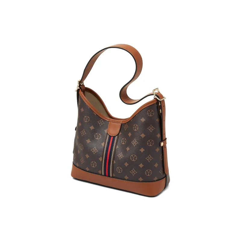 Old Man's Head Synthetic Leather Tote Bag, Shopping Bag, Crossbody Bag, Shoulder Bag Regular Women's Coffee-2