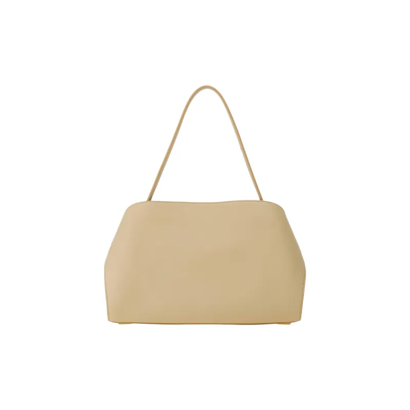 FERRAGAMO Calfskin One Shoulder Handbags Small Size Women's Greige-2