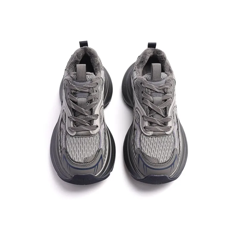 BURGELY Lightweight Warm Low-Top Chunky Sneakers Women's-11