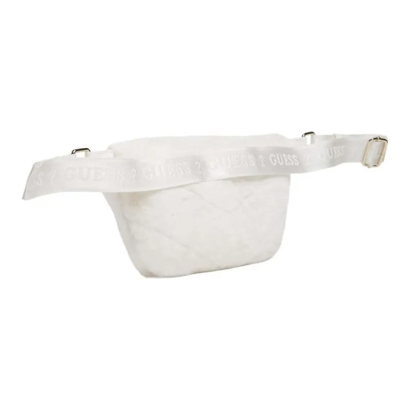 GUESS Faux Fur Fanny Pack Mini Women's White-1