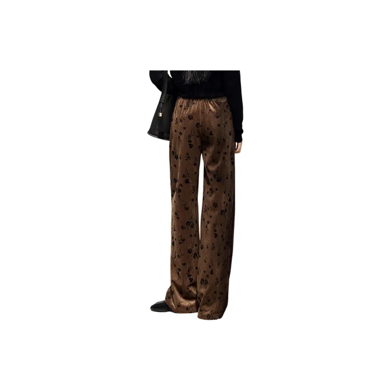 XWI Casual Pants Women's Coffee Ground Black Heather-1