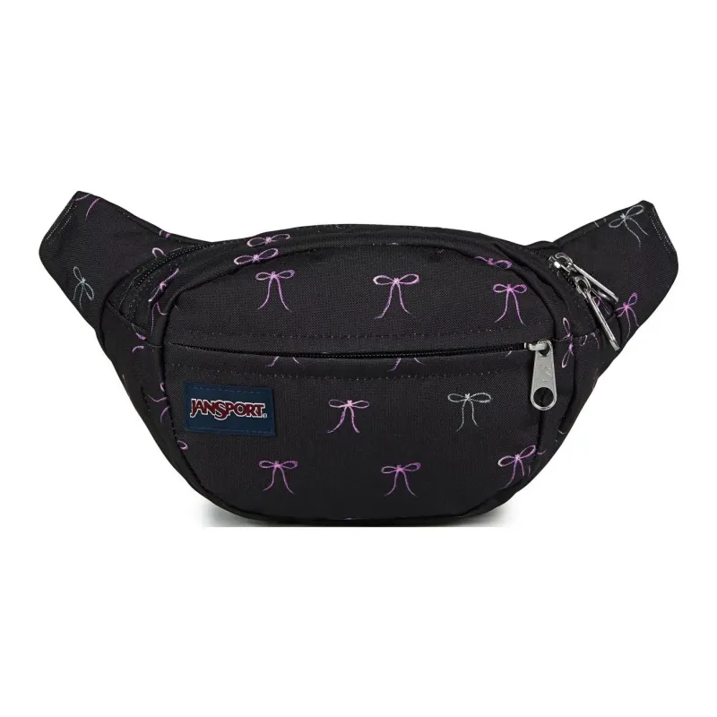 JanSport Recycled Polyester Crossbody Fanny Pack Women's Black-0
