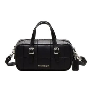 Coachtopia Leather Shoulder Bag Crossbody Bag Handbag Mini Women's Black