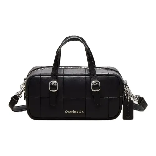 Coachtopia Leather Shoulder Bag Crossbody Bag Handbag Mini Women's Black