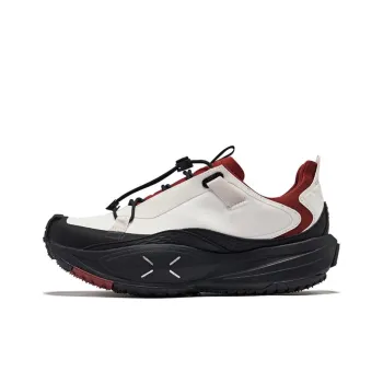Erke Low Top Trekking Shoes Men's Microcrystal White Bordeaux Red