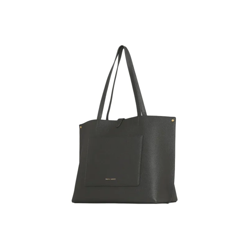 REBECCA MINKOFF Leather Tote Bag Shopping Bag Handbag Women's Gray-1
