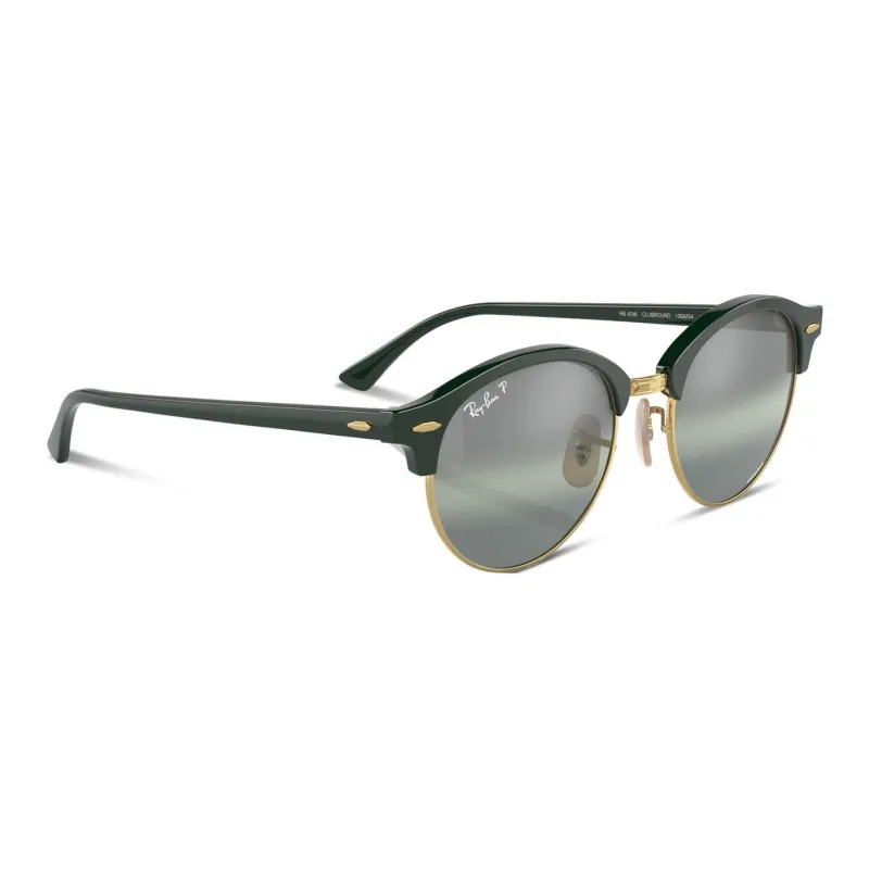RayBan Acetate Round Sunglasses Women's Green-2