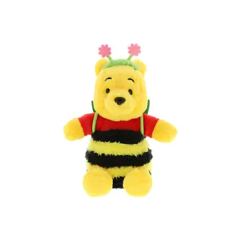 Disney The Honey Shaped Winnie The Pooh With Floral Patterns Dolls Plush Pendant 15cm High