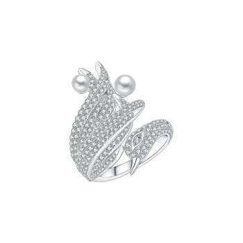 BABYBEI 925 Sterling Silver Shell Pearl Rings Women's