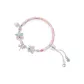 Peach Blossom Half Bangle[999 Fine Silver]