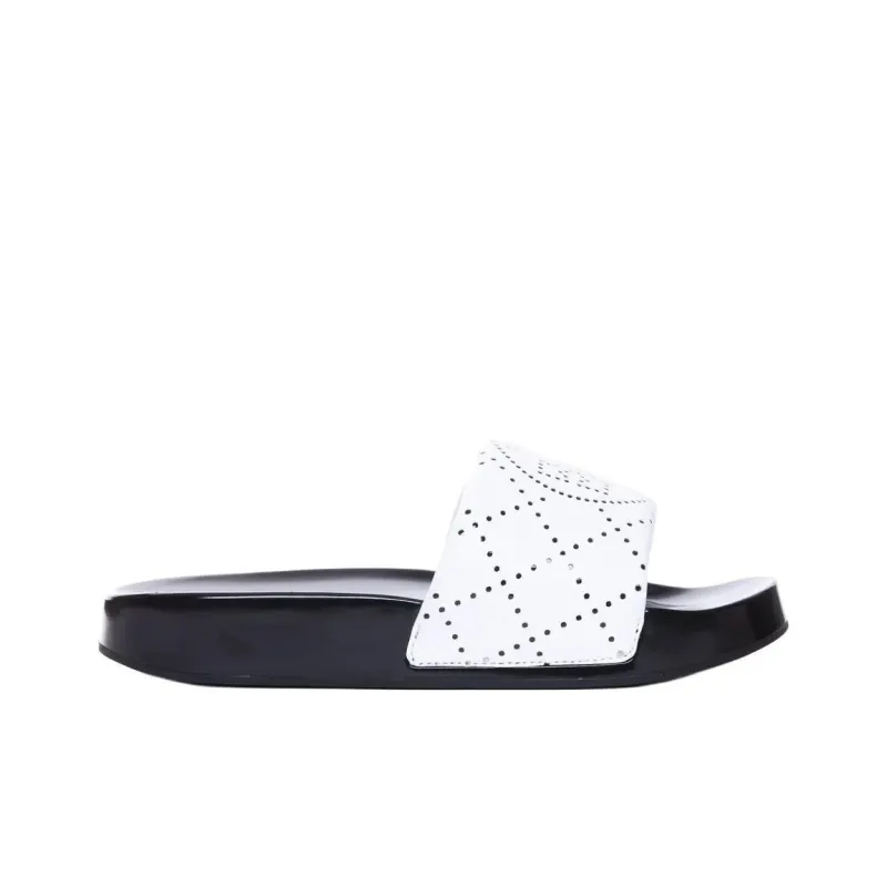 TORY BURCH Rubber Sole Abrasion Resistant Slide Slippers Women's White-1