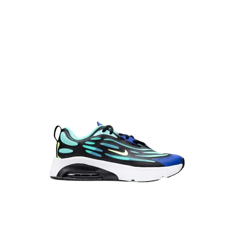 Nike Air Max Exosense Anti-Slip Wear-Resistant Low-Top Kids' Running Shoes Black Green Children Aged 3-7 Years Old-1