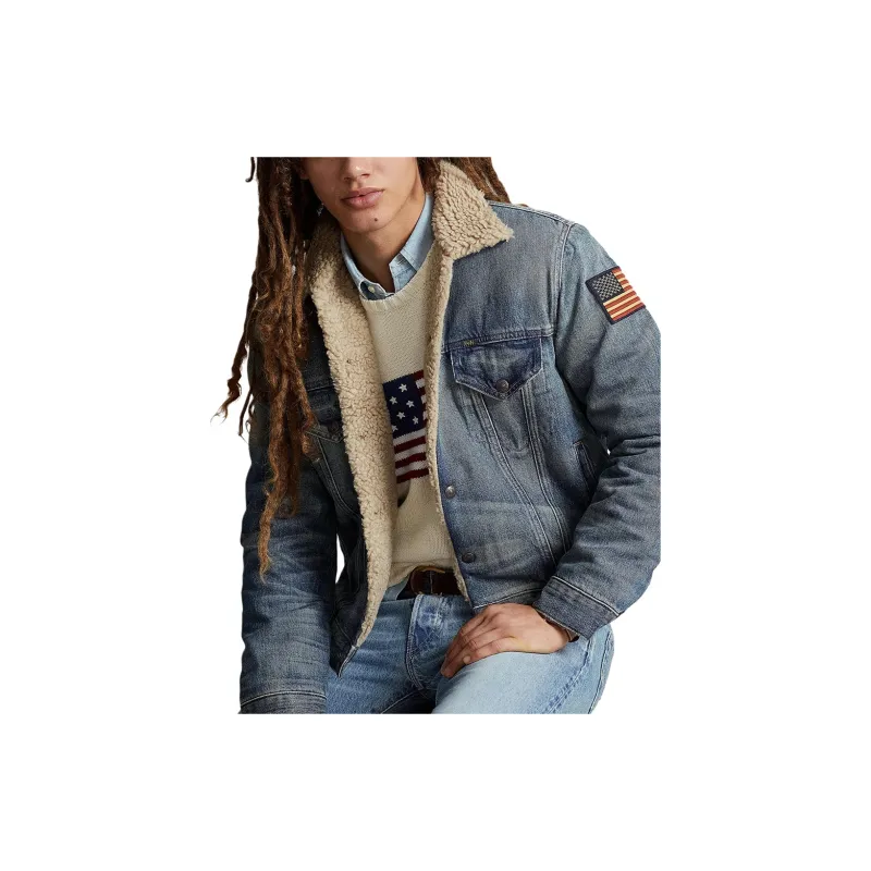 Polo Ralph Lauren Faded Effect Denim Trucker Jacket-3
