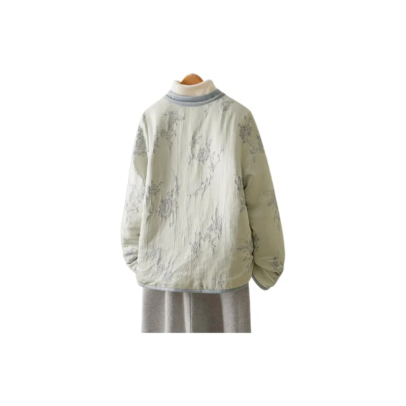 IHIMI Cropped Coats Women's Distant Sky Blue-1