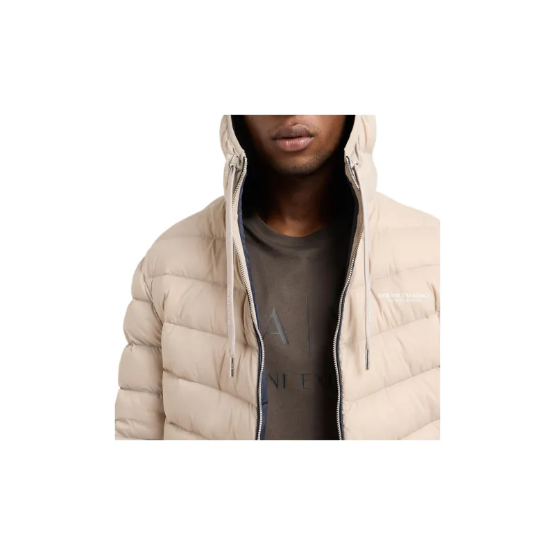 ARMANI EXCHANGEAE Down Jacket Men's Almond Milk White-4