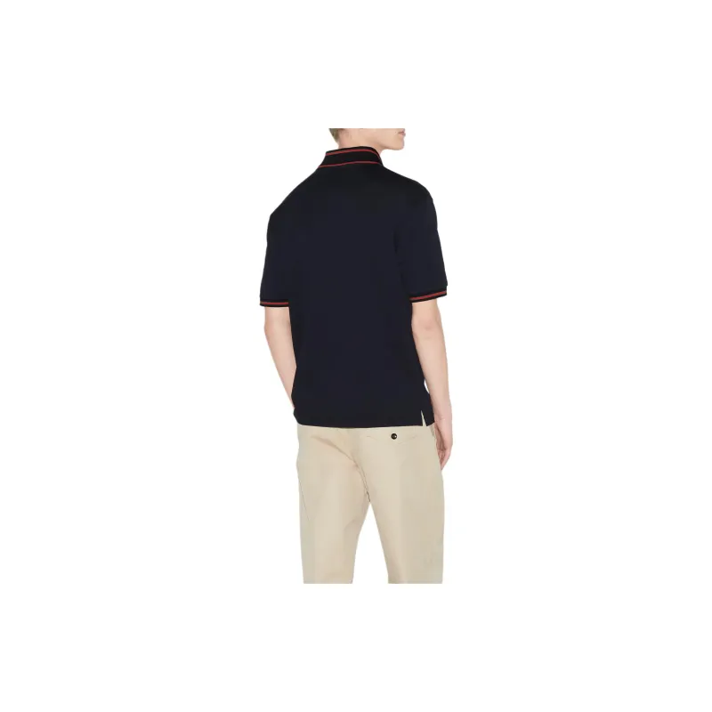 GUCCI Logo Detailed Polo Shirt-4