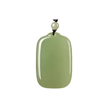 Lingxiang Yurun Hetian Jade Necklaces Green Jade Unisex