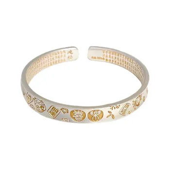 Phoenix Temple Jewelry 999 Fine Silver Sterling Silver Bracelets Women's