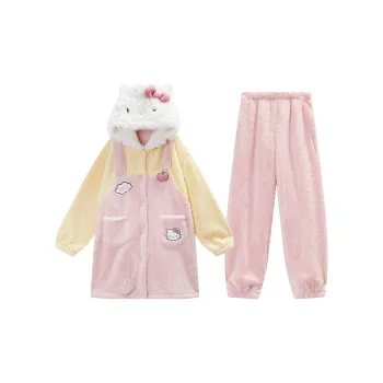 GUKOO x HelloKitty Pajama Set Women's Heavenly Pink