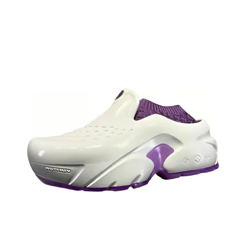LOUIS VUITTON Shark Wrap-toe Slippers Men's White Purple