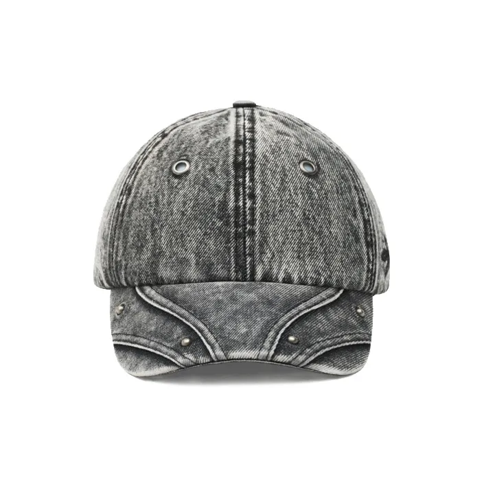 SMFK Denim Baseball Caps Unisex Heather Gray-2