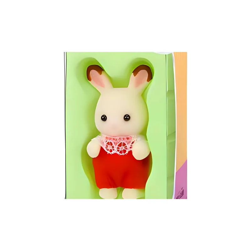 Sylvanian Families Chocolate Bunny Baby Dolls Plush Doll Small Size Tall-4