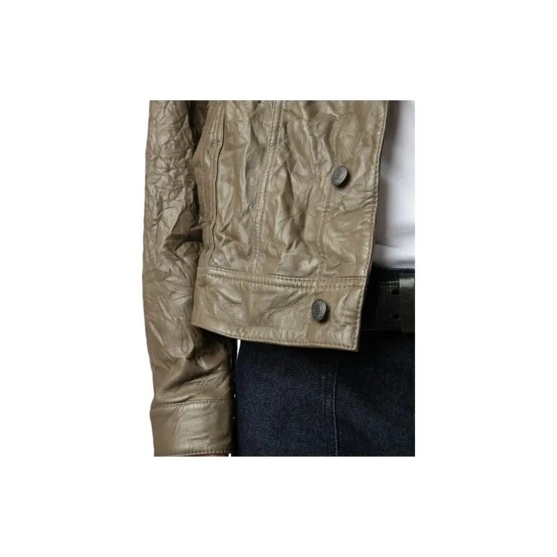 Zadig&Voltaire Crinckled Leather Jacket-5