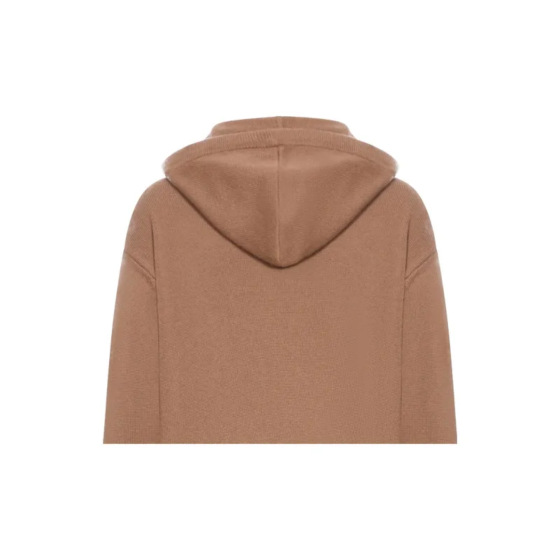 'S MAX MARA Logo Embellished Knitted Hoodie-7