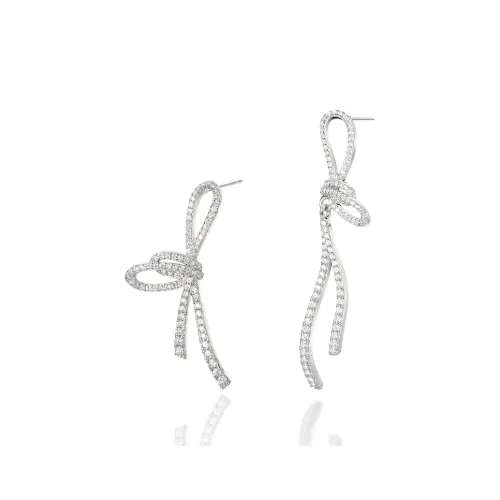 Sentimentality 925 Silver Zircon Stud Earrings Women's