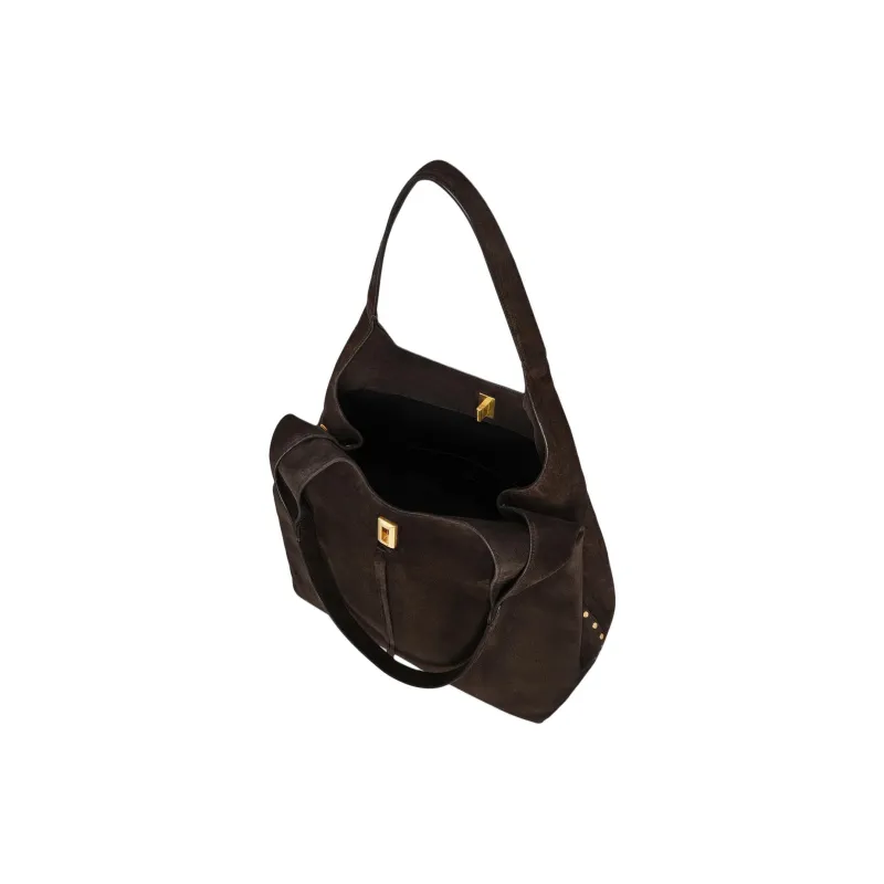 REBECCA MINKOFF Suede Hobo Bag One Shoulder Handbags Women's Gummy Color-2