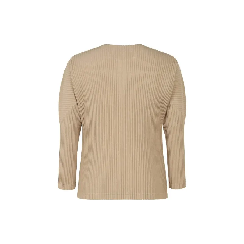 Homme Plissé Issey Miyake FW24 T-Shirt Men's Beige-1