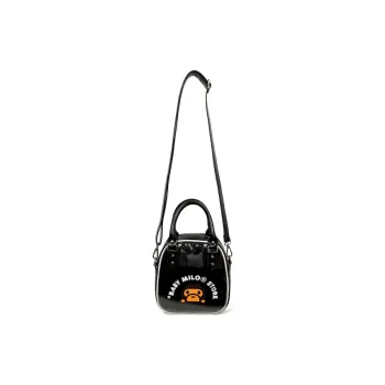 BABY MILO STORE BY A BATHING APE Artificial Leather One Shoulder Handbags Regular Unisex Black